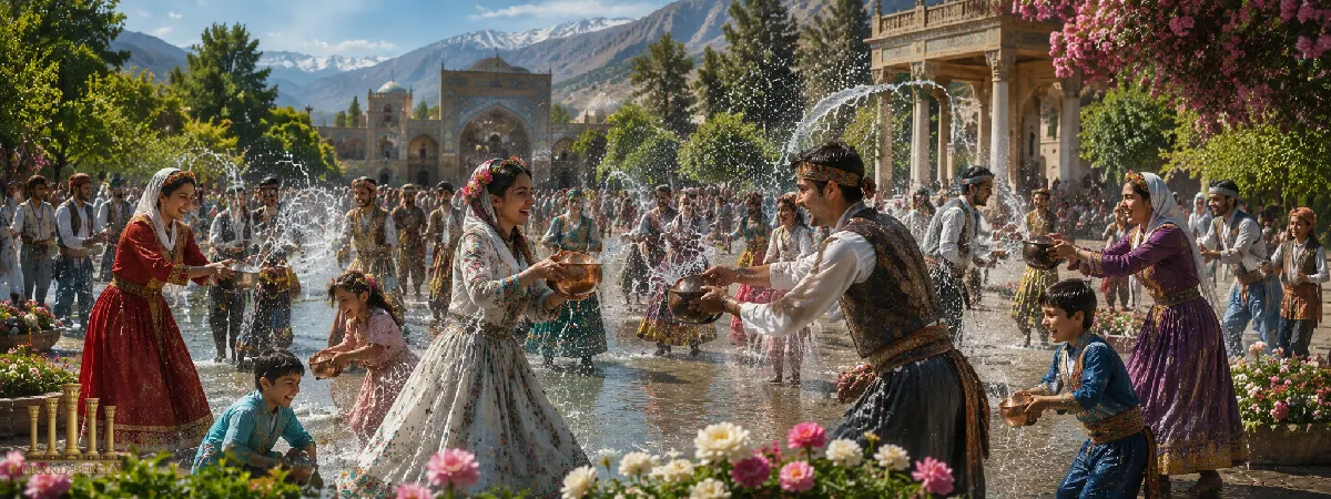 آبپاشی از آداب و رسوم جشن تیرگان در ایران باستان