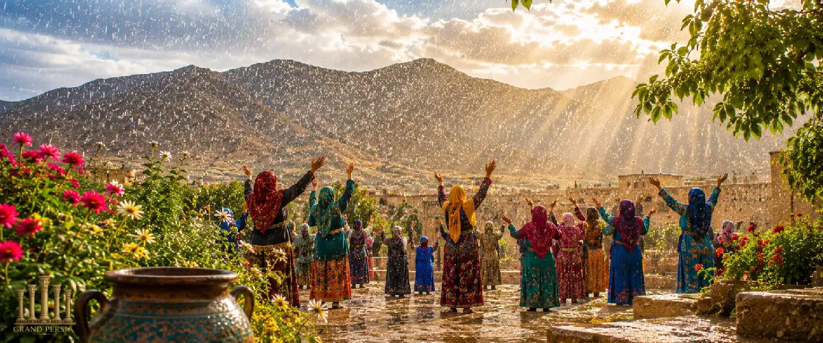 نیایش برای باران در جشن باستانی تیرگان